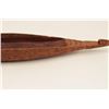 Image 4 : Old hand carved wood canoe in ethnic style;  possibly New Guinea; 75 years old or older.        Est.