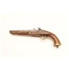 Image 3 : 19th century Belgium flintlock pistol with  brass mounts. Measures 16” overall and  approximately .6