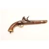 Image 5 : 19th century Belgium flintlock pistol with  brass mounts. Measures 16” overall and  approximately .6