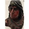 Image 2 : Terra Cotta (Painted plaster) Victorian era  bust of Pocahontas. Back bars and saloons  along with h