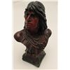 Image 4 : Terra Cotta (Painted plaster) Victorian era  bust of Pocahontas. Back bars and saloons  along with h