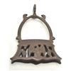 Image 1 : Forged iron stirrups circa 17th to early 19th  century with eagle decorations probably  Spanish from