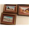 Image 2 : Set of 5 original miniature paintings signed  Robert Draper.    From the estate of Elmer E.  Taylor.