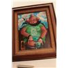Image 3 : Oil on canvas – Mud Head Kachina in Northland  Press T-shirt with 2 miniatures (1982);  gifted by Pa