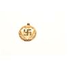 Image 2 : Yellow metal locket with Indian symbol.  The  locket is inscribed inside, “I Love you…”   The front 