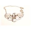 Image 1 : Cast metal eagle necklace with 18” white  metal chain.  Est.:  $25-$50.