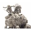 Image 2 : Pewter sculpture by Donald Polland and issued  by Chilmark Collectors Society entitled  “Buffalo Hun