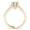 Image 4 : 1.83 CTW Certified VS/SI Diamond Solitaire 2Pc Wedding Set 14K Yellow Gold - REF-400M9F - 31642
