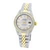 Image 2 : Rolex Ladies Two Tone 14K Gold/SS, Diamond Dial & Diamond Bezel, Saph Crystal - REF-363K3R