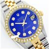 Image 1 : Rolex Men's Two Tone 14K Gold/SS, QuickSet, Diamond Dial & Diamond Bezel - REF-474K5R