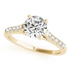 1.2 CTW Certified VS/SI Diamond Solitaire Ring 18K Yellow Gold - REF-358R2K - 27584