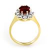 Image 2 : 2.35 CTW Ruby & Diamond Ring 10K Yellow Gold - REF-70M9F - 13633