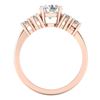 Image 4 : 2.1 CTW VS/SI Diamond Solitaire Ring 18K Rose Gold - REF-563X6T - 36942