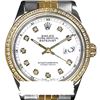 Image 2 : Rolex Ladies Two Tone 14K Gold/SS, Diamond Dial & Diamond Bezel, Saph Crystal - REF-363H3W