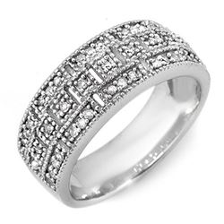 0.35 CTW Certified VS/SI Diamond Ring 14K White Gold - REF-56N2Y - 10208