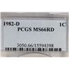 Image 3 : 1982-D LINCOLN CENT PCGS MS66RD