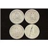 Image 2 : 1941,43,48-S & 64 WASHINGTON SILVER QUARTERS
