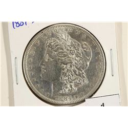 1884-S MORGAN SILVER DOLLAR AU