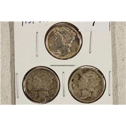 1939-P/D/S MERCURY DIMES