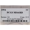 Image 3 : 1994 LINCOLN CENT PCGS MS66RD