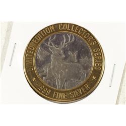 CASINO $10 SILVER TOKEN (UNC) 1996 MYSTIC LAKE