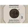 Image 3 : 284-305 A.D. DIOCLETIAN ANCIENT COIN (FINE)