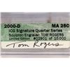 Image 3 : 2000-D MASSACHUSETTS QUARTER ICG SIGNATURE SERIES