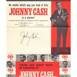 Johnny Cash Signed Tour Brochure