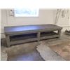 Image 1 : Large Heavy Duty Steel Work Table, 132" x 40" x 30"