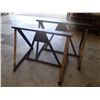 Image 3 : Steel Sawhorses, Overall: 48" x 36" x 36"