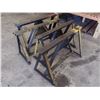 Image 1 : Steel Sawhorses, Overall: 48" x 23" x 29"