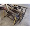 Image 3 : Steel Sawhorses, Overall: 48" x 23" x 29"