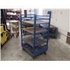 Image 2 : Rolling Storage Cart with Adjustable Shelves, 38" x 30" x 68"