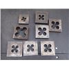 Image 1 : Lot of Misc Sized Square Dies, 8 Total