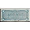 Image 2 : 1864 $5 Confederate States of America Note