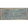 Image 2 : 1864 $10 Confederate States of America Note