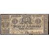 Image 1 : 1863 $3 State of Arkansas Treasury Warrant Note
