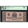 Image 1 : 1862 $1 Confederate States of America Note T-55 PCGS About New 50