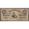 Image 1 : 1864 $50 Confederate States of America Note