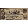 Image 1 : 1861 $3 The Williamsburgh City Bank Contemporary Counterfeit Obsolete Bank Note