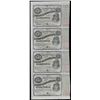 Image 1 : Uncut Sheet of (4) State of Louisiana Baby Bond Obsolete Notes