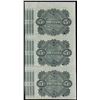 Image 2 : Uncut Sheet of (3) 1876 State of Louisiana Baby Bond Obsolete Notes