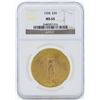 Image 1 : 1928 $20 St. Gaudens Double Eagle Gold Coin NGC MS65