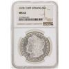 Image 1 : 1878 7/8TF Strong $1 Morgan Silver Dollar Coin NGC MS62