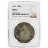 Image 1 : 1877-S $1 Seated Liberty Trade Silver Dollar Coin NGC MS66