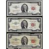 Image 1 : Lot of (3) 1953 $2 Legal Tender STAR Notes