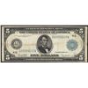 Image 1 : 1914 $5 Federal Reserve Note Blue Seal