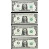 Image 1 : Lot of (4) 1963 $1 Federal Reserve Notes