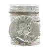 Image 1 : Roll of (20) 1963 Brilliant Uncirculated Franklin Half Dollar Coins