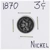 Image 1 : 1870 Nickel Three Cent Piece Coin